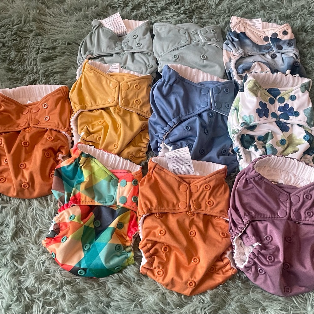 Rumparooz Cloth Diaper Set in Multi Colors - Soft Reusable Baby Covers